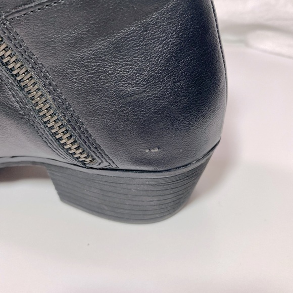 AMERICAN RAG Women's Black Smooth Faux Leather Abby Ankle Booties - Picture 12 of 14